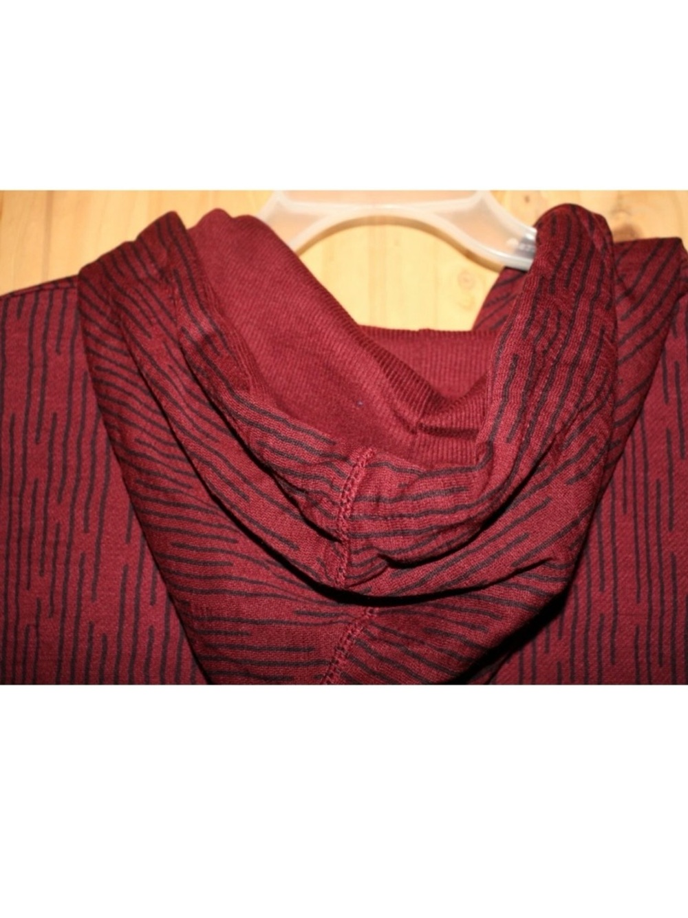Burgundy Marled Pullover Hoodie - Picture 3 of 6